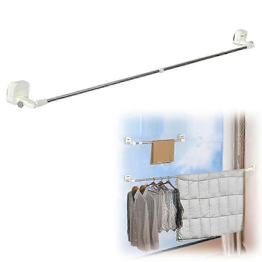 Retractable Rotating Drying Rack for Balcony 75-130cm