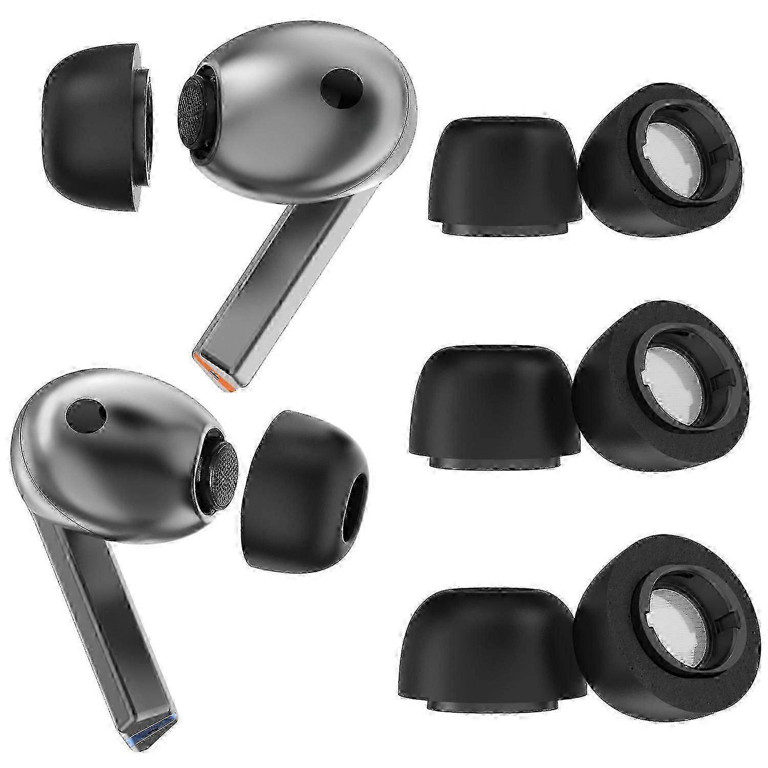3 Pairs For Samsung Galaxy Buds3 Pro Ear Tips Bluetooth-Compatible Earbuds Caps,Size: S+M+L