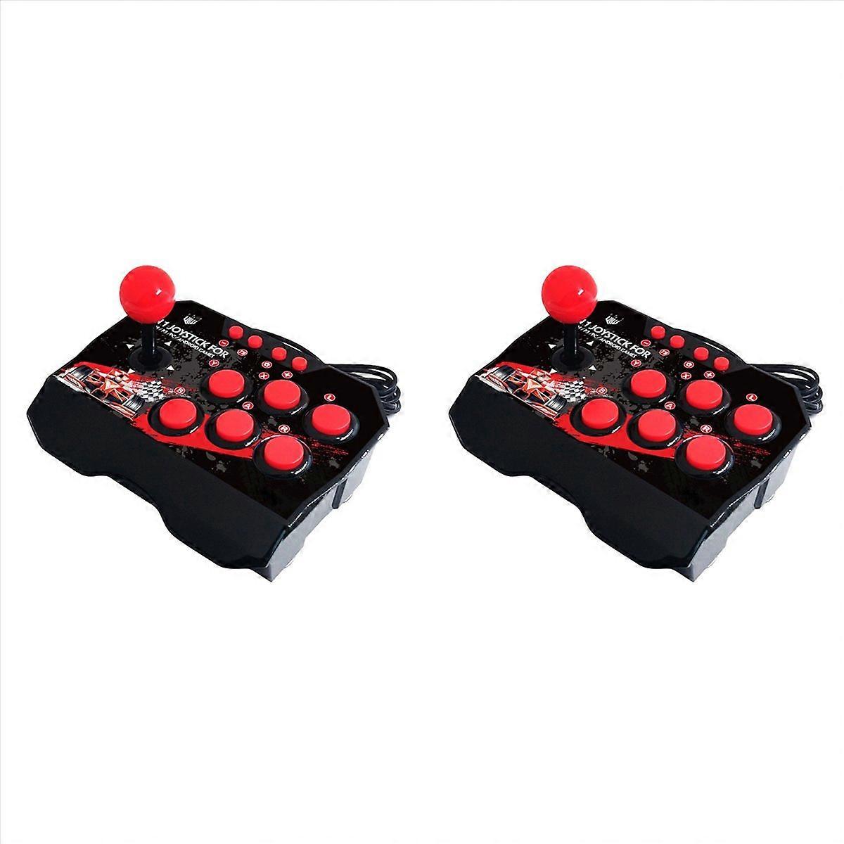 2X for Switch 4-in-1 Game Joystick with USB Cable Games Console Rocker Station for Android TV