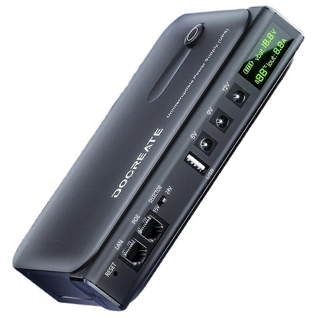 36W Mini DC 12V MINI UPS Uninterruptible Power Supply Router Monitoring Battery Life Power Supply EU Plug