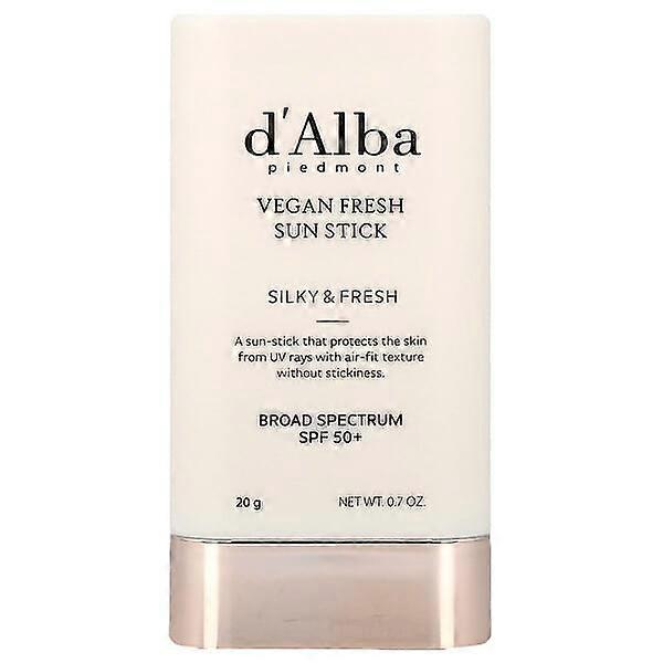 d'Alba, Vegan Fresh Sun Stick, SPF 50+, 0.7 oz (20 g)