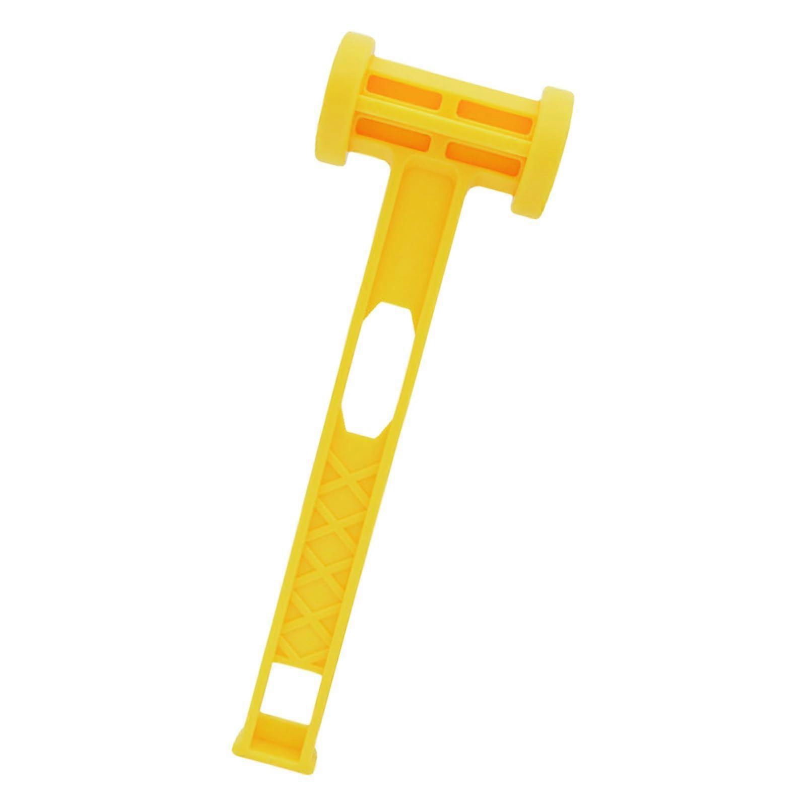 Ergonomic Handle Plastomer Stake Mallets For Camping Tents And Canopies, Yellow, Durable Hammer For Hiking