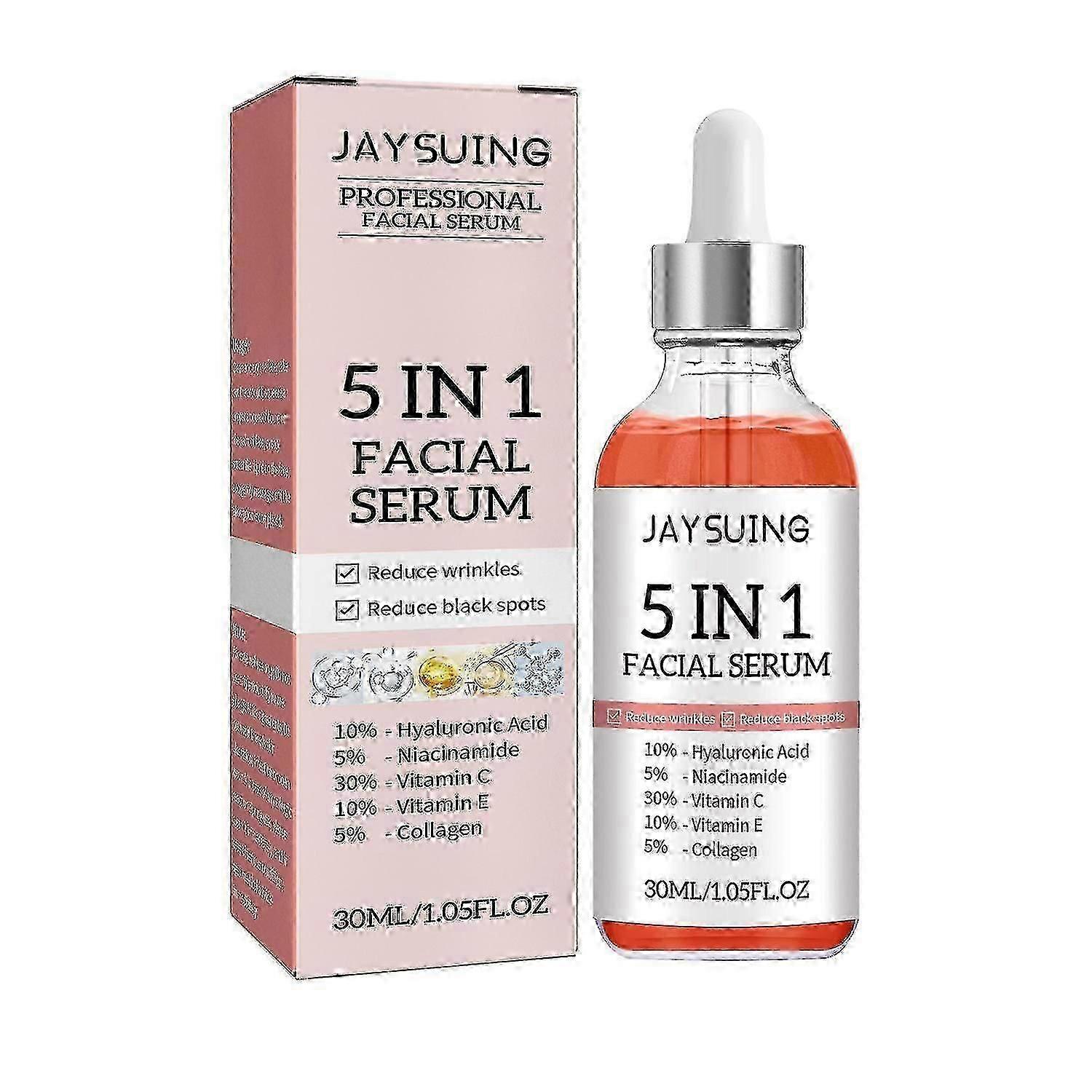Jaysuing 5combine1facial serumتغذية وتجميل البشرة وترطيب البشرة ومضادة للتجاعيد وtigh-