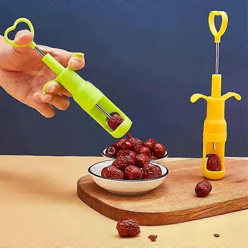 Cherry Olive Fruit Corer Red Dates Jujube Pitter Remover Seed Push Out Vegetable Tools Kitchen Gadgets