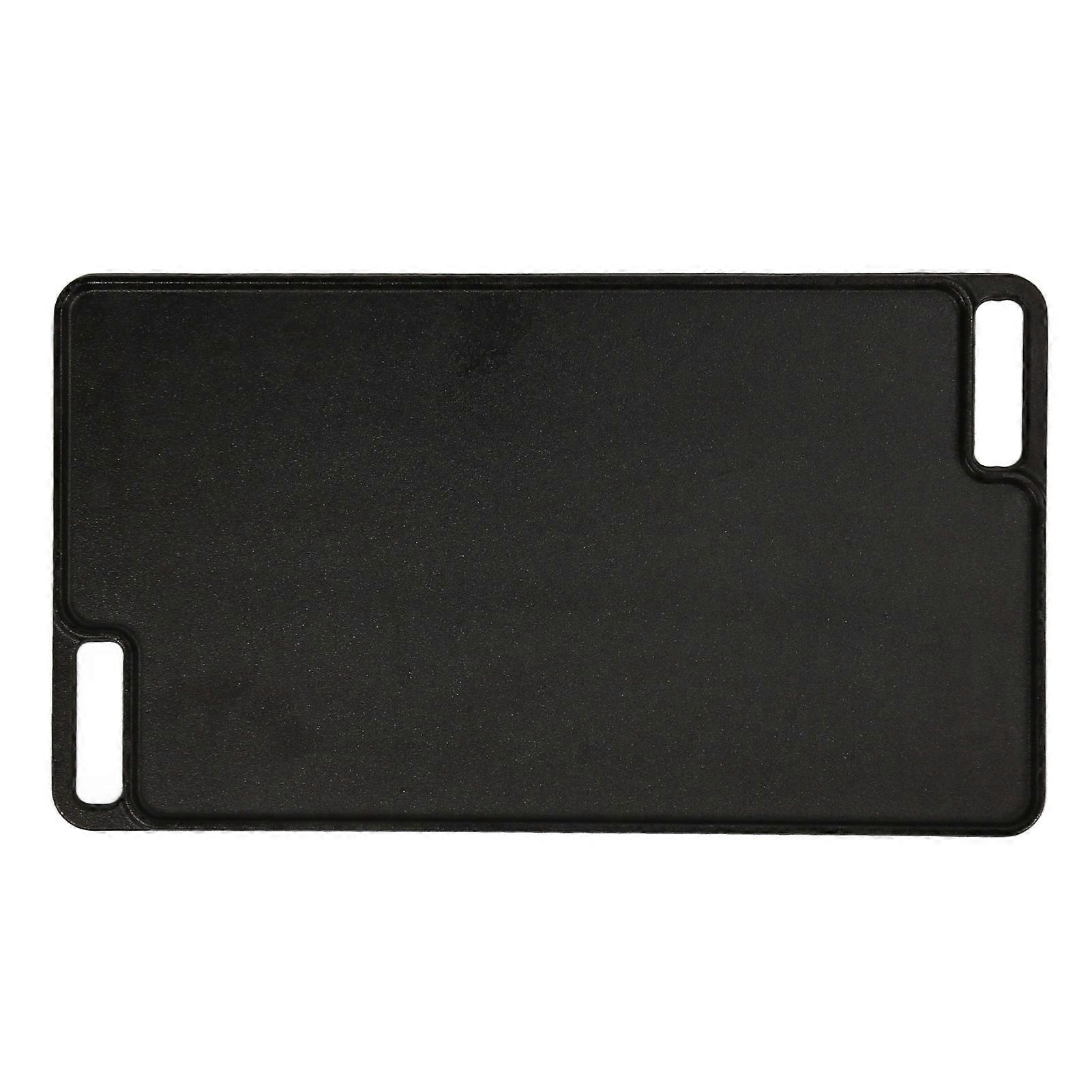 Cast Iron Griddle Plate Rectangular Double Sided BBQ Frying Pan Outdoor BBQ Iron Griddle Plate 