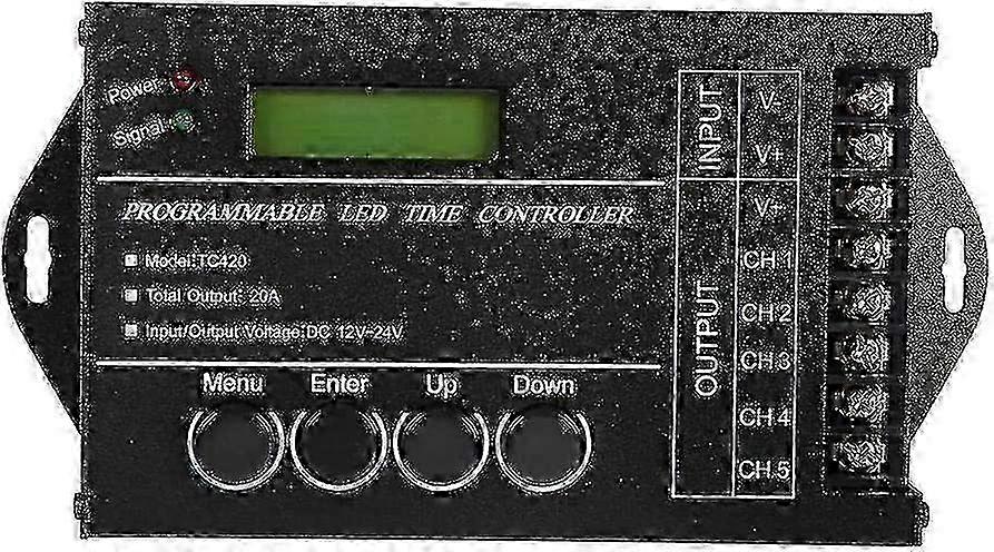Programmable Timer Controller Programmable Time Controller Multifunctional Led Light Timer Dimmer Dc12/24v 20a 5 Colors Adjustable