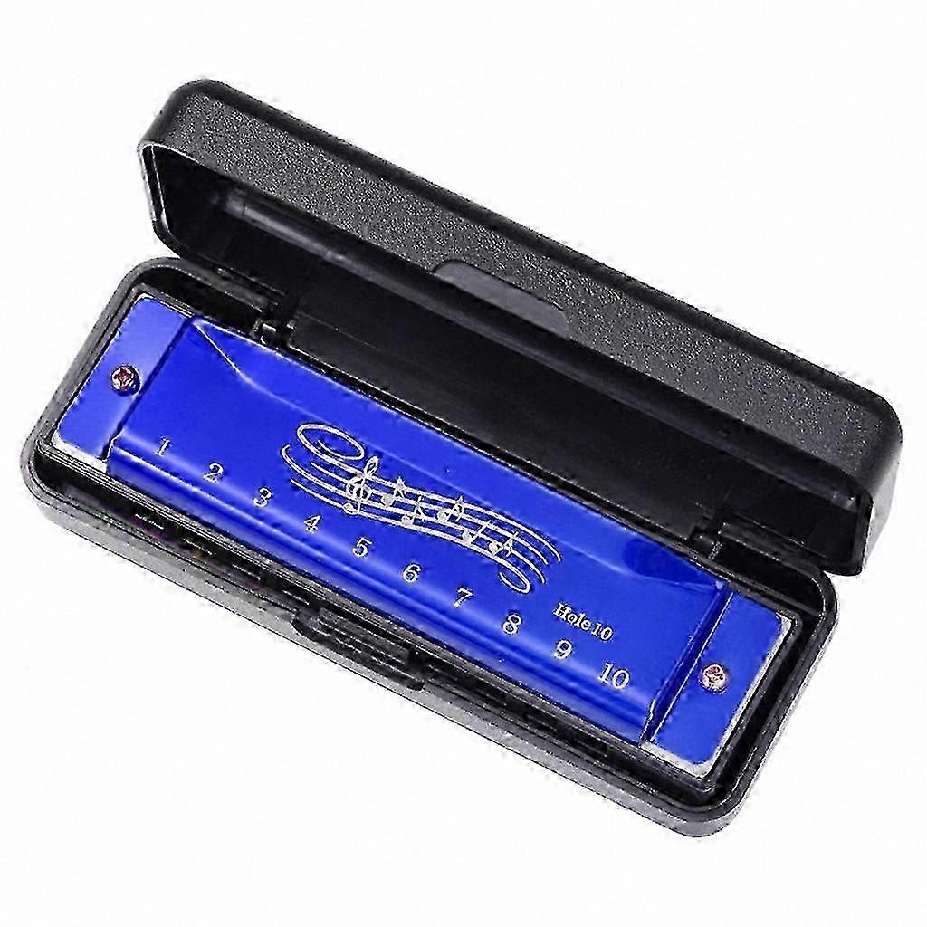 C Key Diatonic Harmonica, 10-Hole Blues Harp Mouth Organ with 20 Tones for Musical Expression