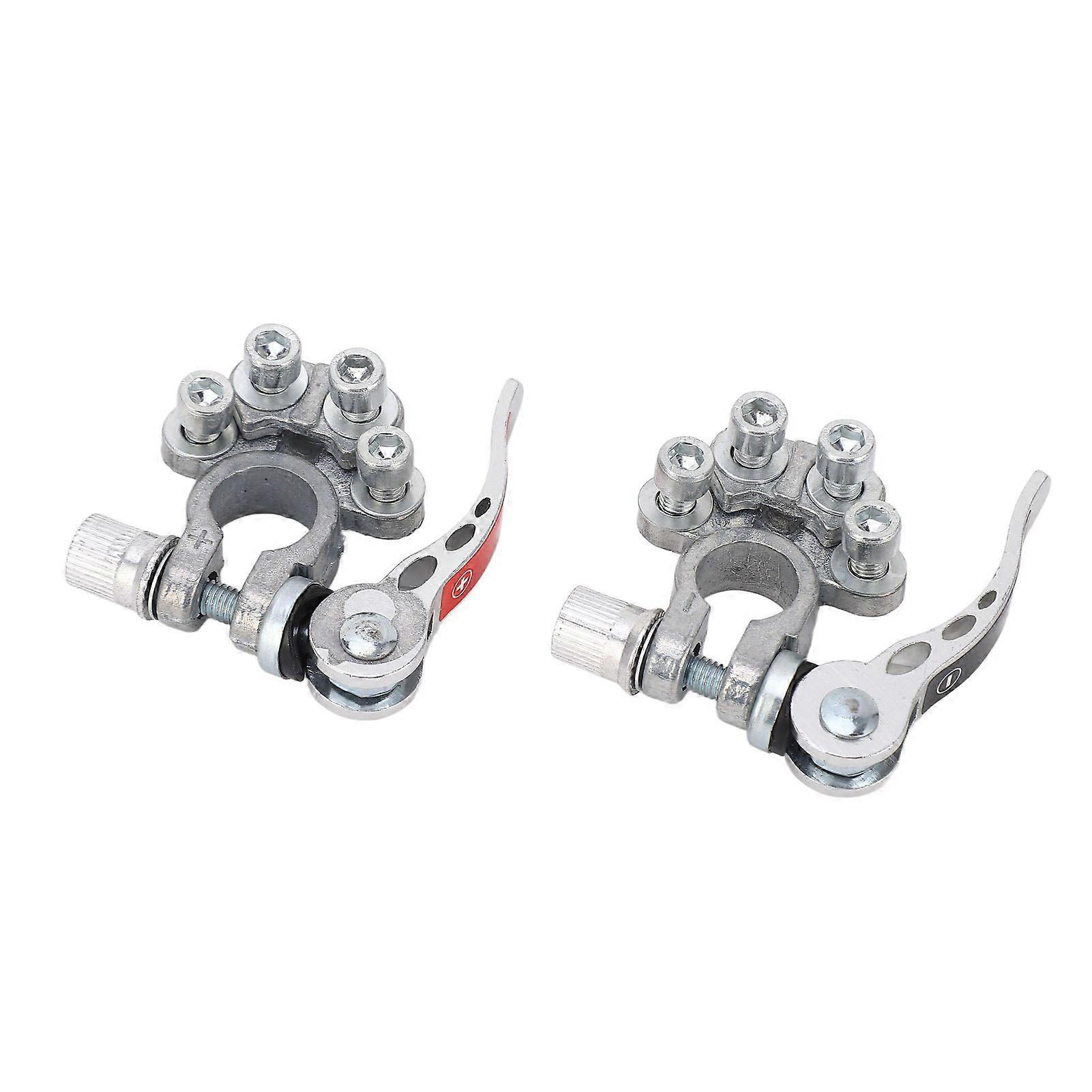 Battery Terminal Connector Quick Release Disconnect 4 Way Positive Negative Type A Posts for Car Cable with Wrench