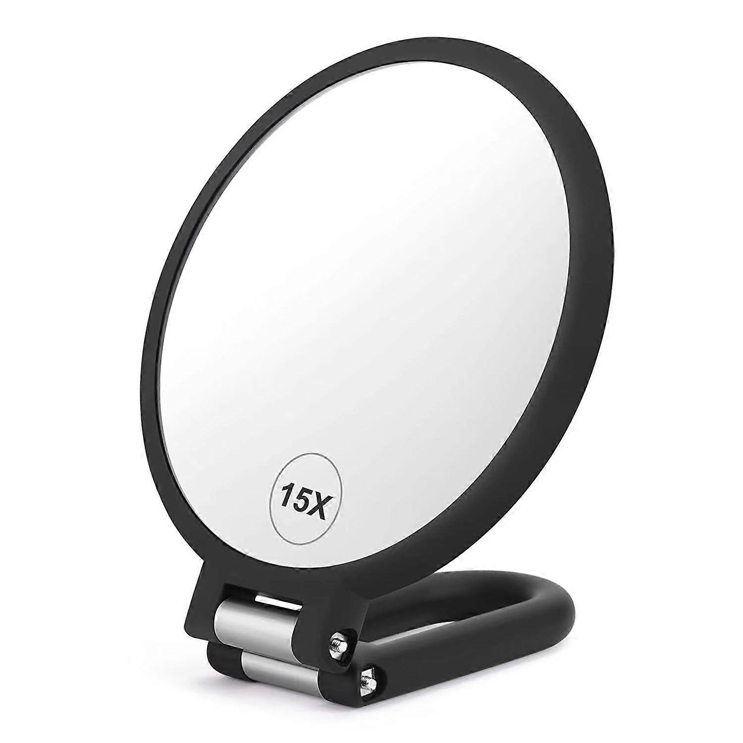 Magnifying Mirror with Light 30X, compatible with bathroom mirrors, 3 color modes, adjustable brightness, 360° swivel, 8-inch suction cup design