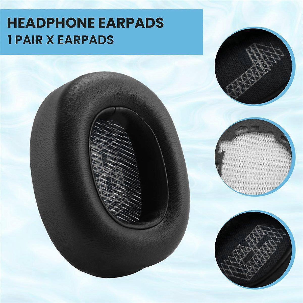 Ear Cushion Memory Foam Ear Pads Replacement Compatible with JBL E65 E65BTNC / Duet NC / Live 650BTN