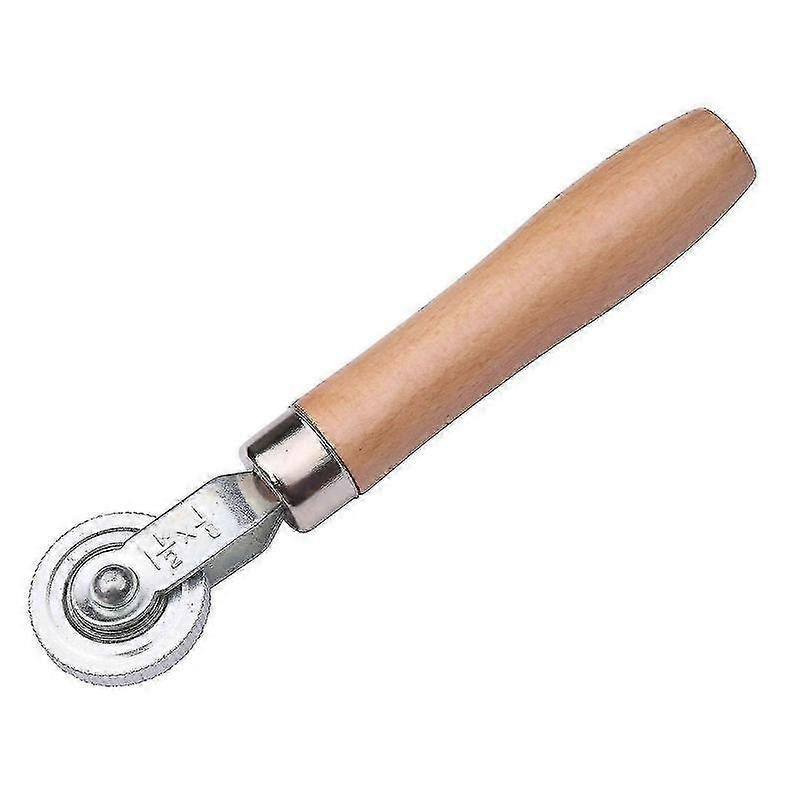 Tire Flat Roller Smooth Rolling Stable Wood Handle Anti Corrosion Tire Patch Roller for Workshop