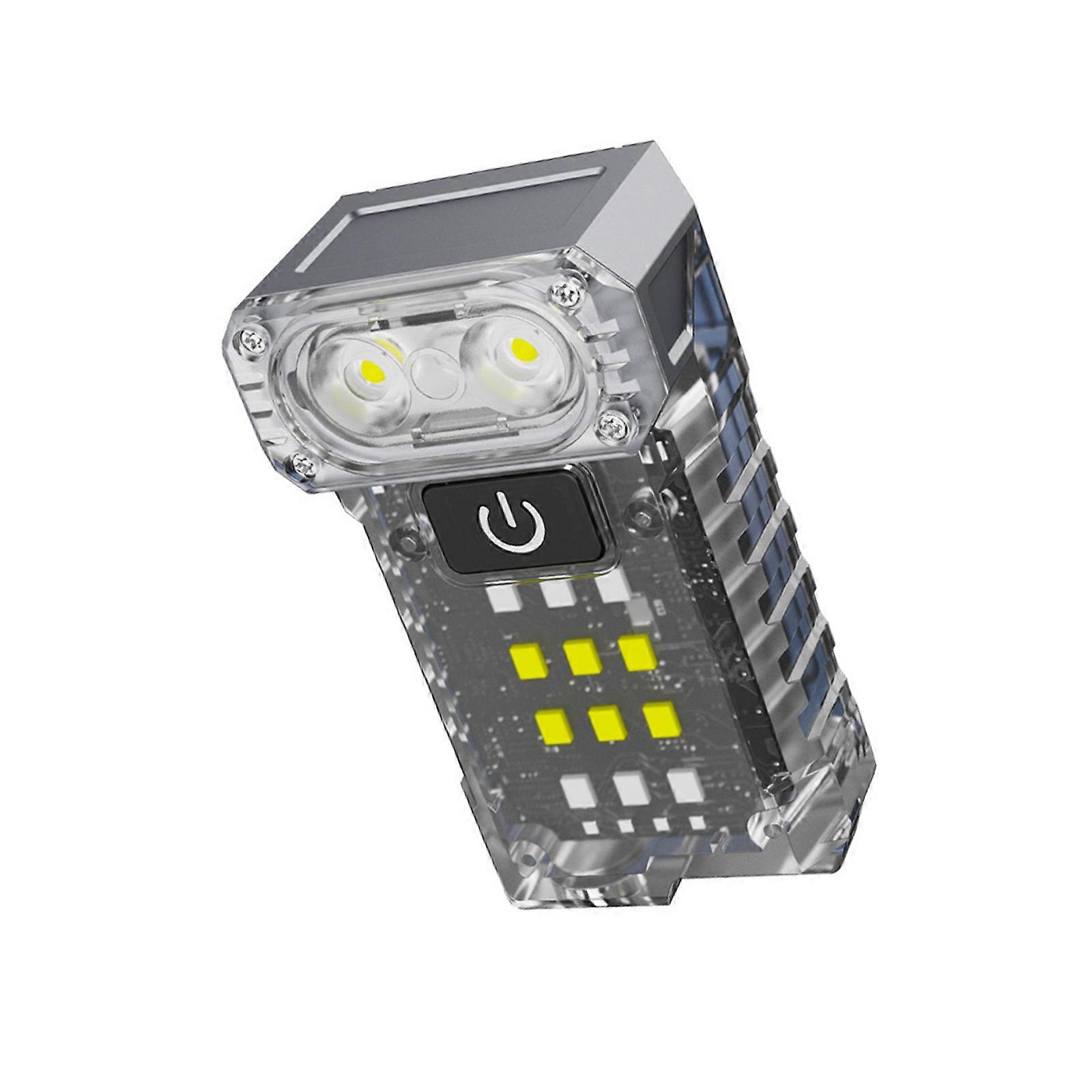 Professional Rotating Work Light Waterproof Inspection Lamp Pocket Led Flashlight Waterproof Outdoor Torch with Cap Clip Multicolor