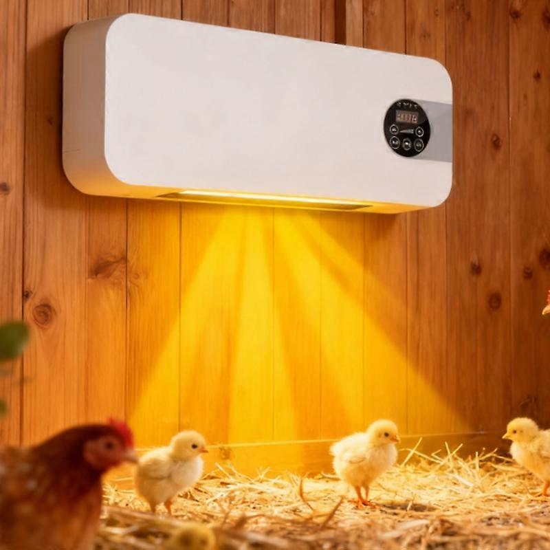 Winter chicken Coops heater, Duals-mode wall-mounted chicken Coops heater with timer and remote control, heats up quickly, suitable for various