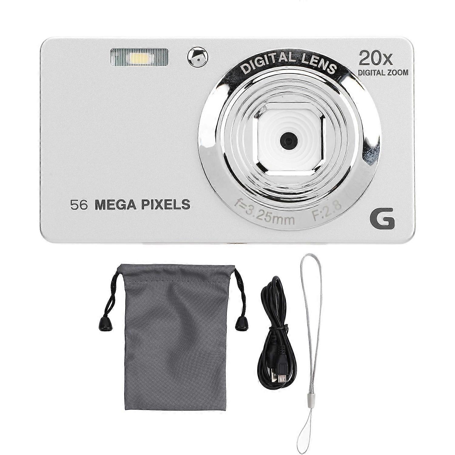 4K Digital Camera for Photography 56MP Autofocus Vlogging Camera 20X Digital Zoom Anti Shake Video C