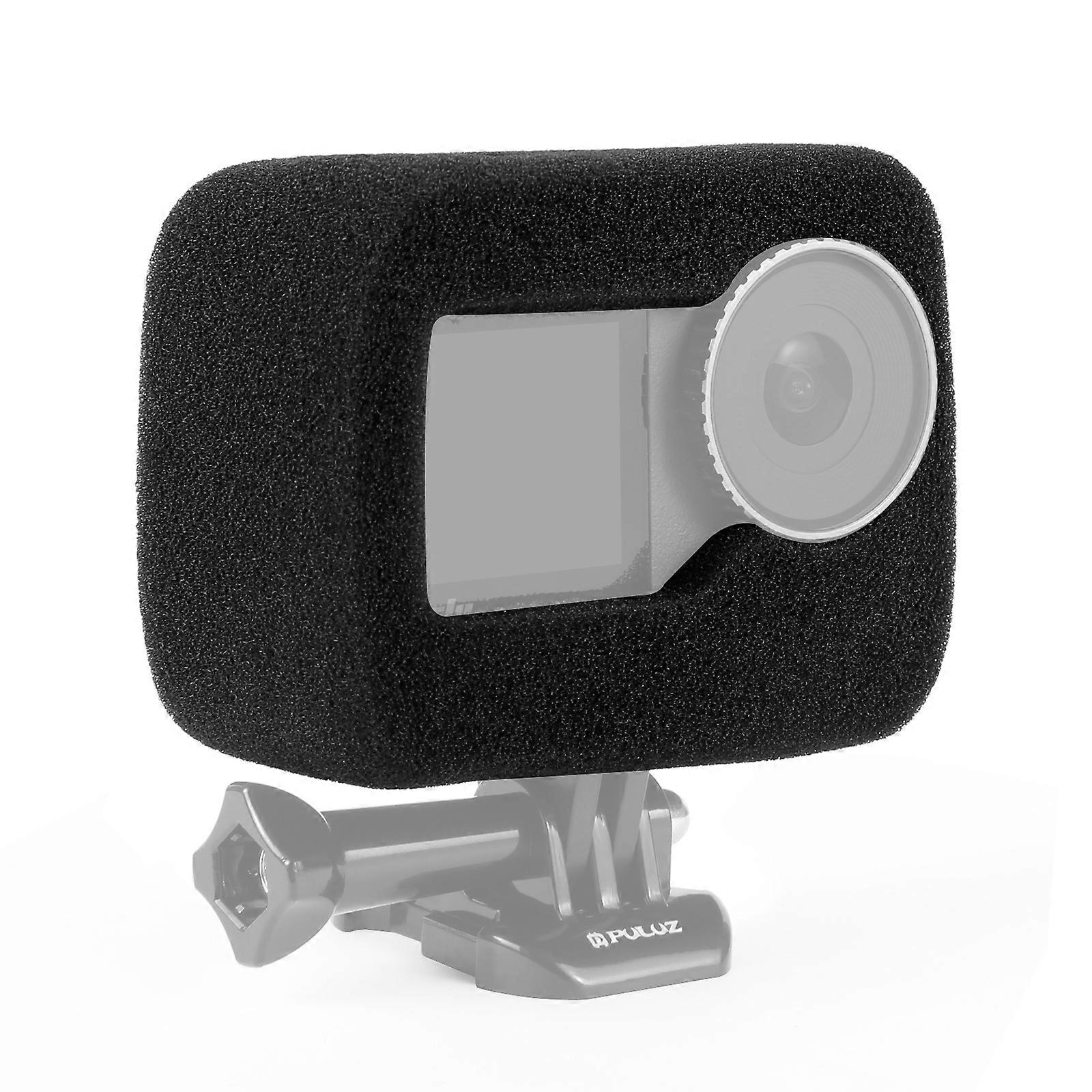 For DJI Osmo Action 5 Pro / 4 / 3 PULUZ High Density Foam Windshield (Black)
