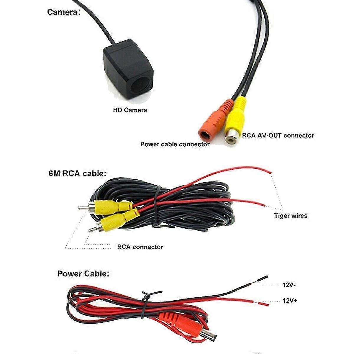 Exquisite Car 4LED Reverse Camera for H J Regal