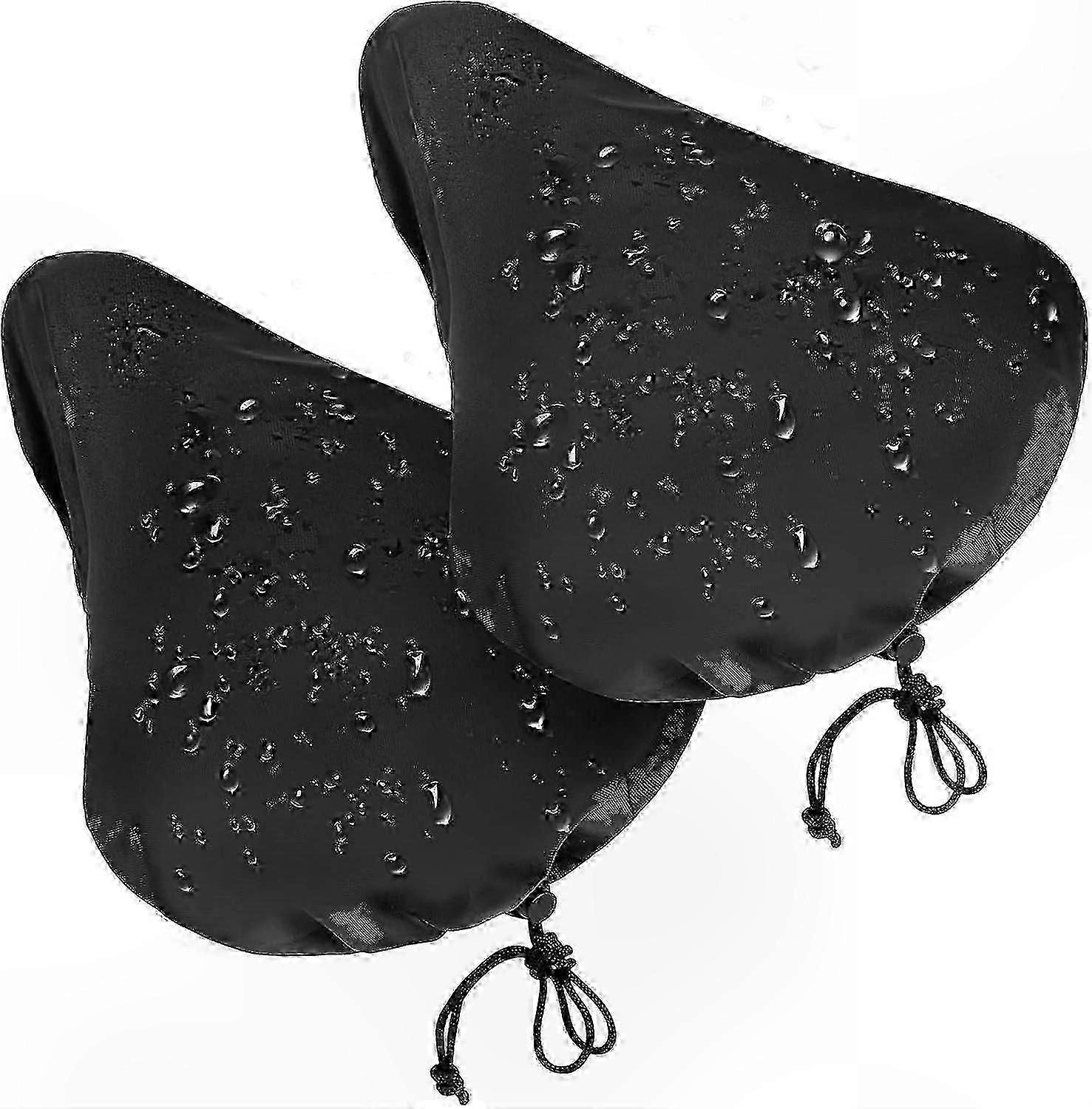 2 pack waterproof saddle covers bike rain protection drawstring