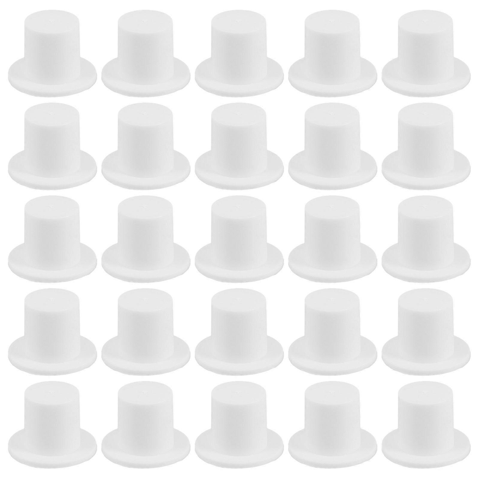40PCS Mini Plastic Top Hats Christmas Party Tiny Clown Hats for Crafts DIY Decorative Mini Hats for Snowman and Tree Ornaments