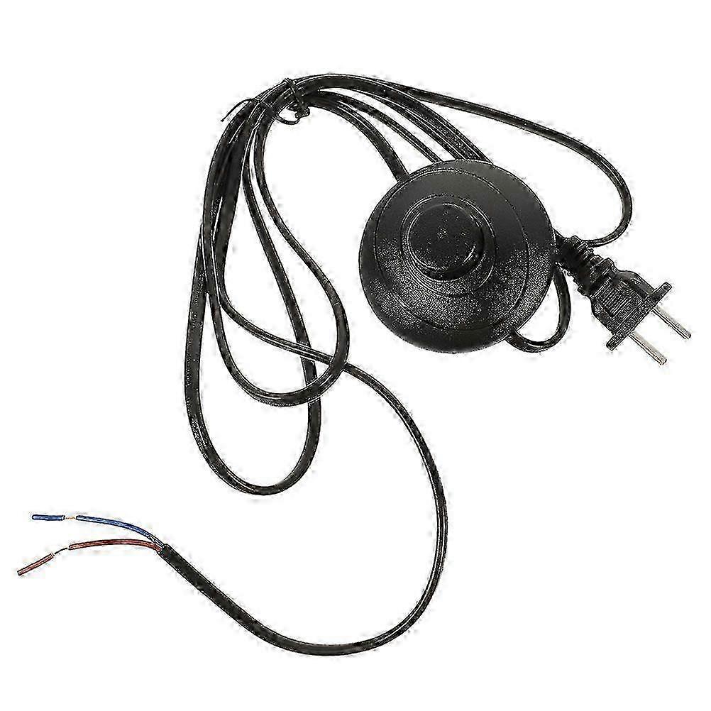 Lamp Foot Button Christmas Tree Foot Pedal Button Floor Foot Pedal Switch with Extension Cord (CN Flat Plug)