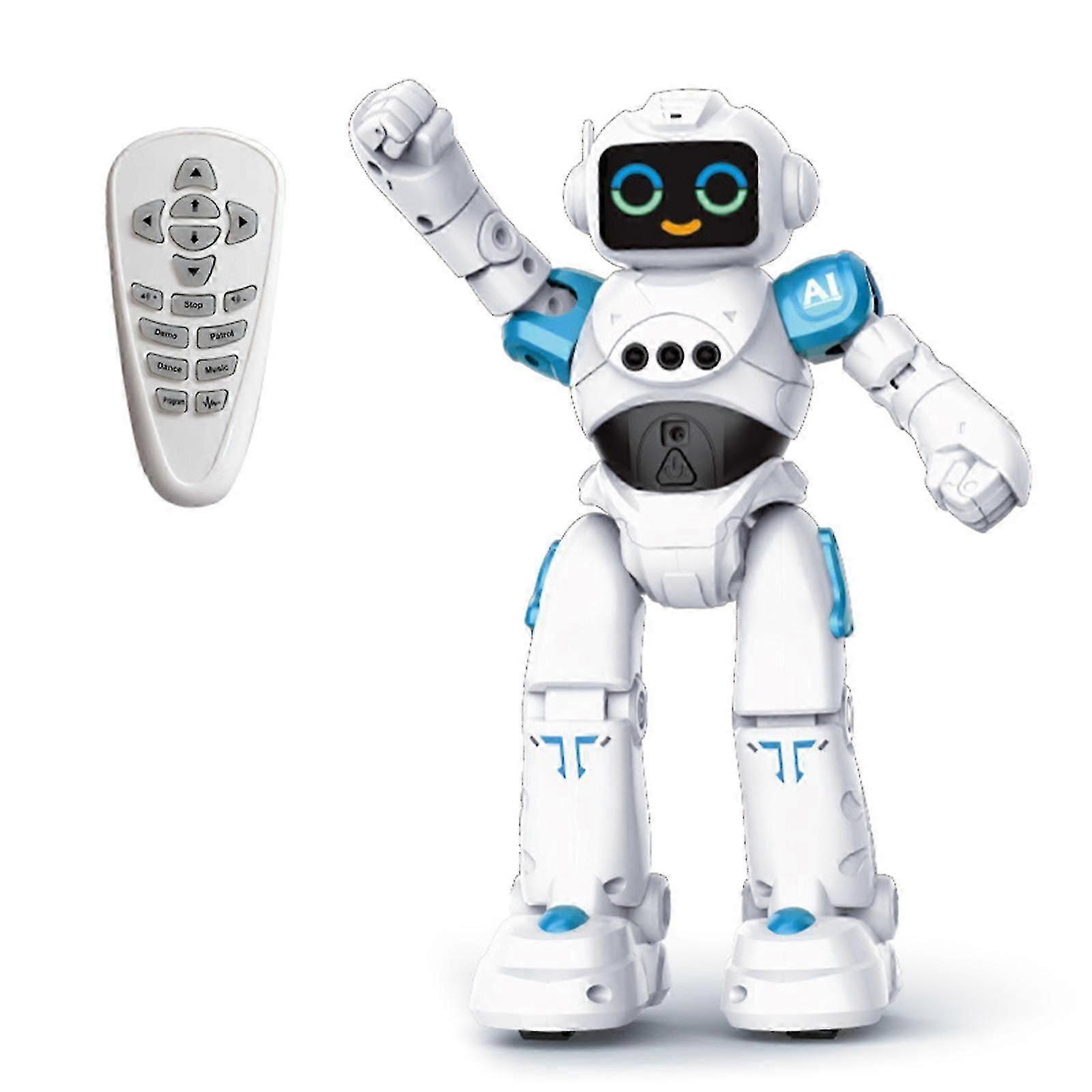 Intelligent Talking Robot With Gesture Sensing Face Expression STEM Robot Toy For Children Educational Entertaining Gift