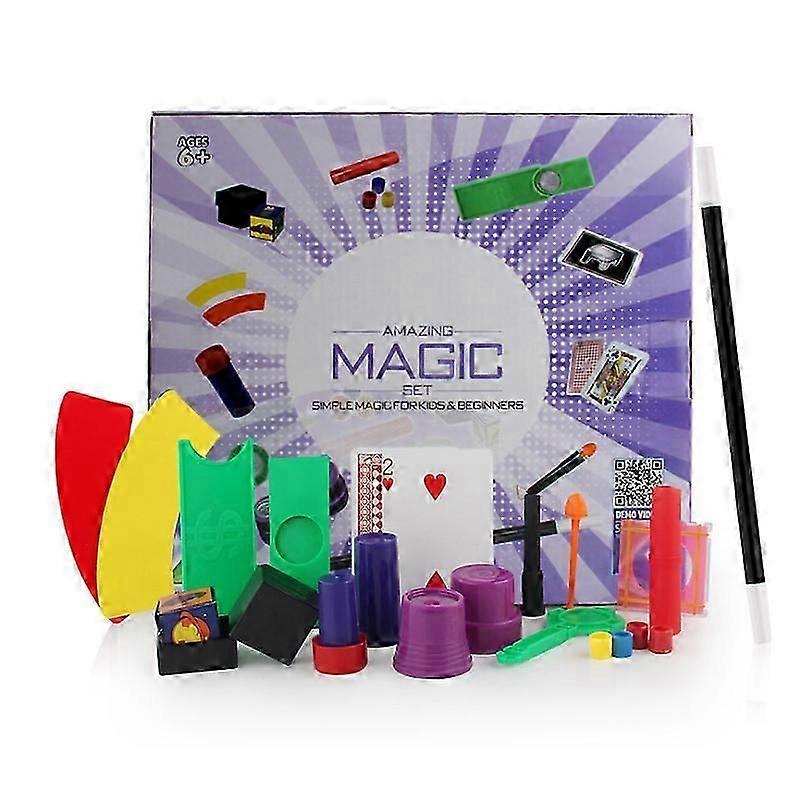 Magic props set gift box close-up stage children's magic toys new peculiar interactive performance