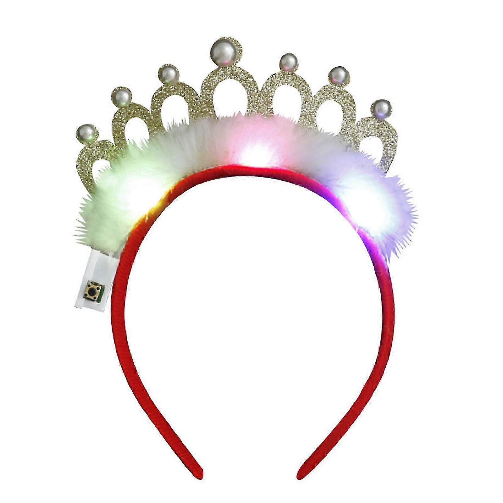 Christmas Headband with Flashing LEDs for Family Gatherings