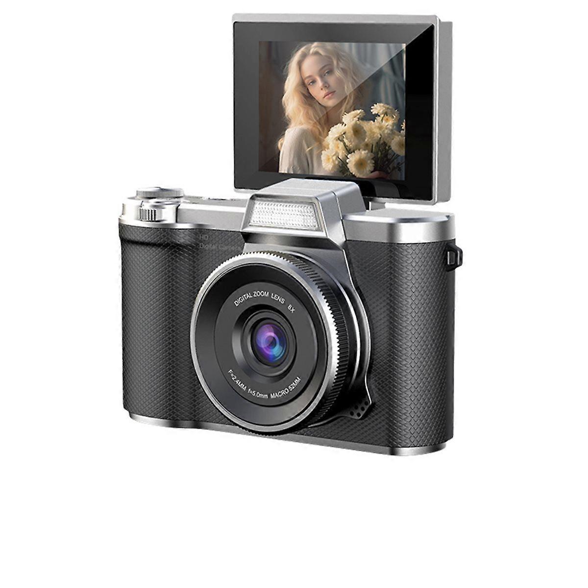 4K Digital Camera 48MP Autofocus Photography Camera 2.8inch Video Camcorder Cam Retro CCD Camera for