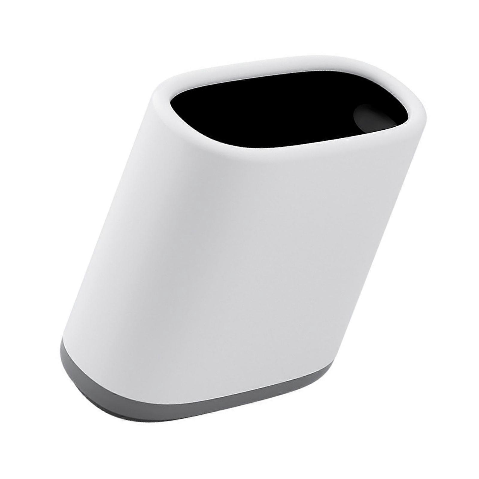 Trash Bin with Easy Press Lid Fashionable Garbage Can Push Top Waste Bin Bathroom Storage Bucket for Any Room Multicolor