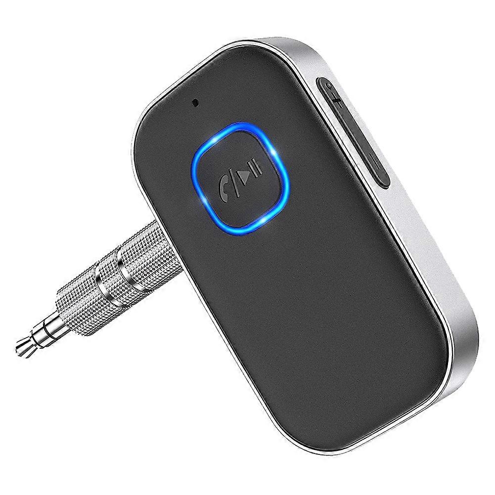 Bluetooth 5.0 Receiver for Car, Noise Cancelling Bluetooth AUX Adapter for Home Stereo/Wired Headphones/Hands-Free Call