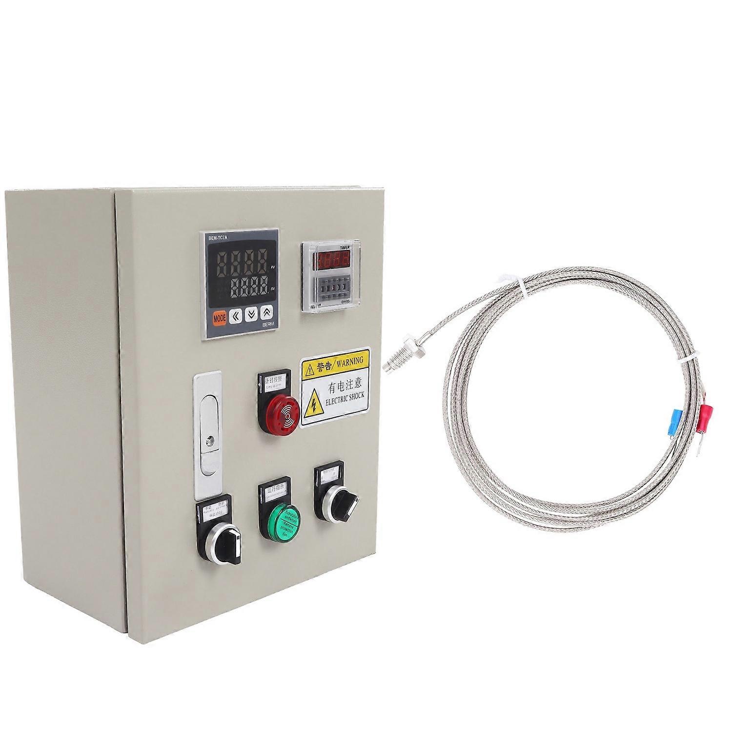PID Temperature Control Box Intelligent Temp Controller with Thermocouple 380V AC 3 Phase 15KW