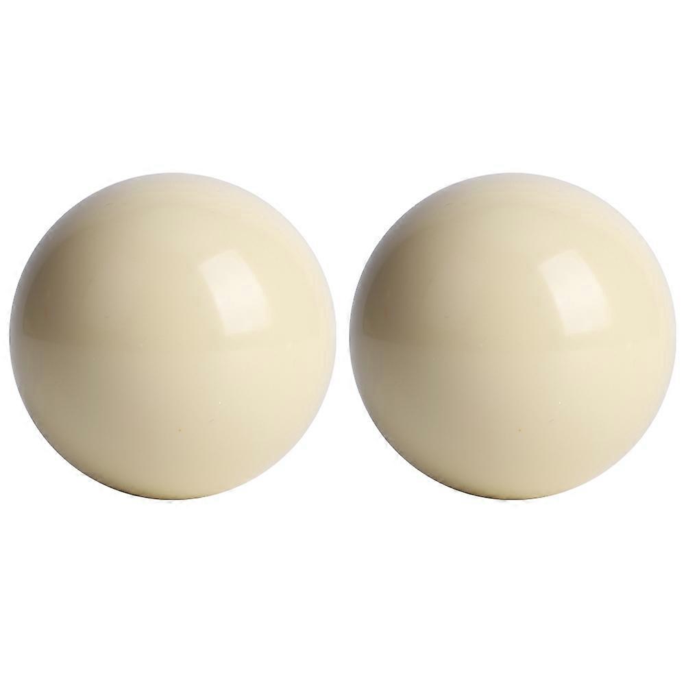 2pcs Pool Table White Billiard Balls Snooker Pool Table Training Spot Cue Ball Standard 5.72CM
