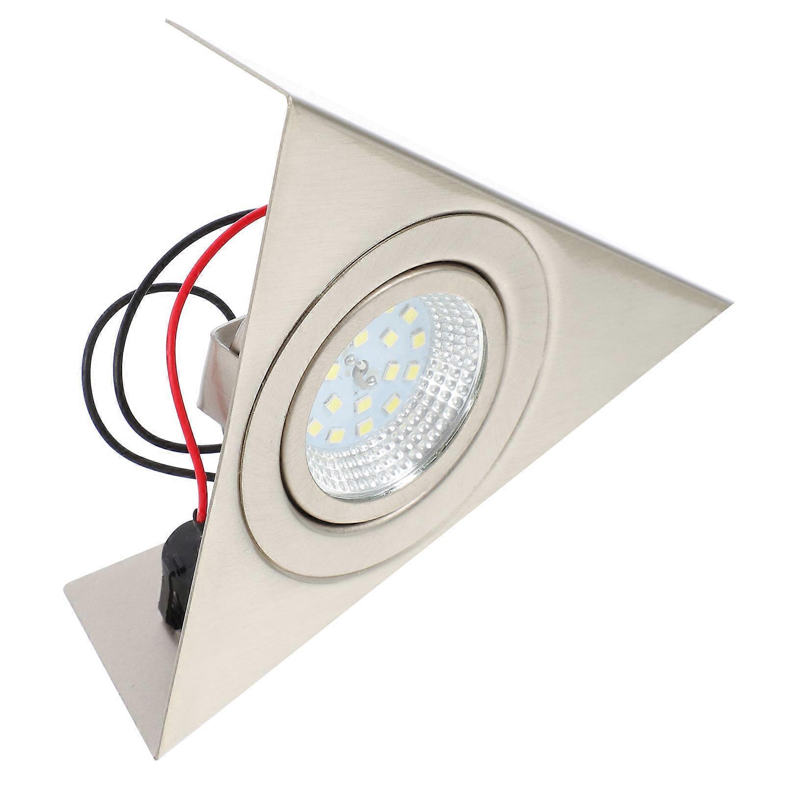 Triangle Mini Shelf Light Silver with Flicker- for Kitchen Cabinet Use