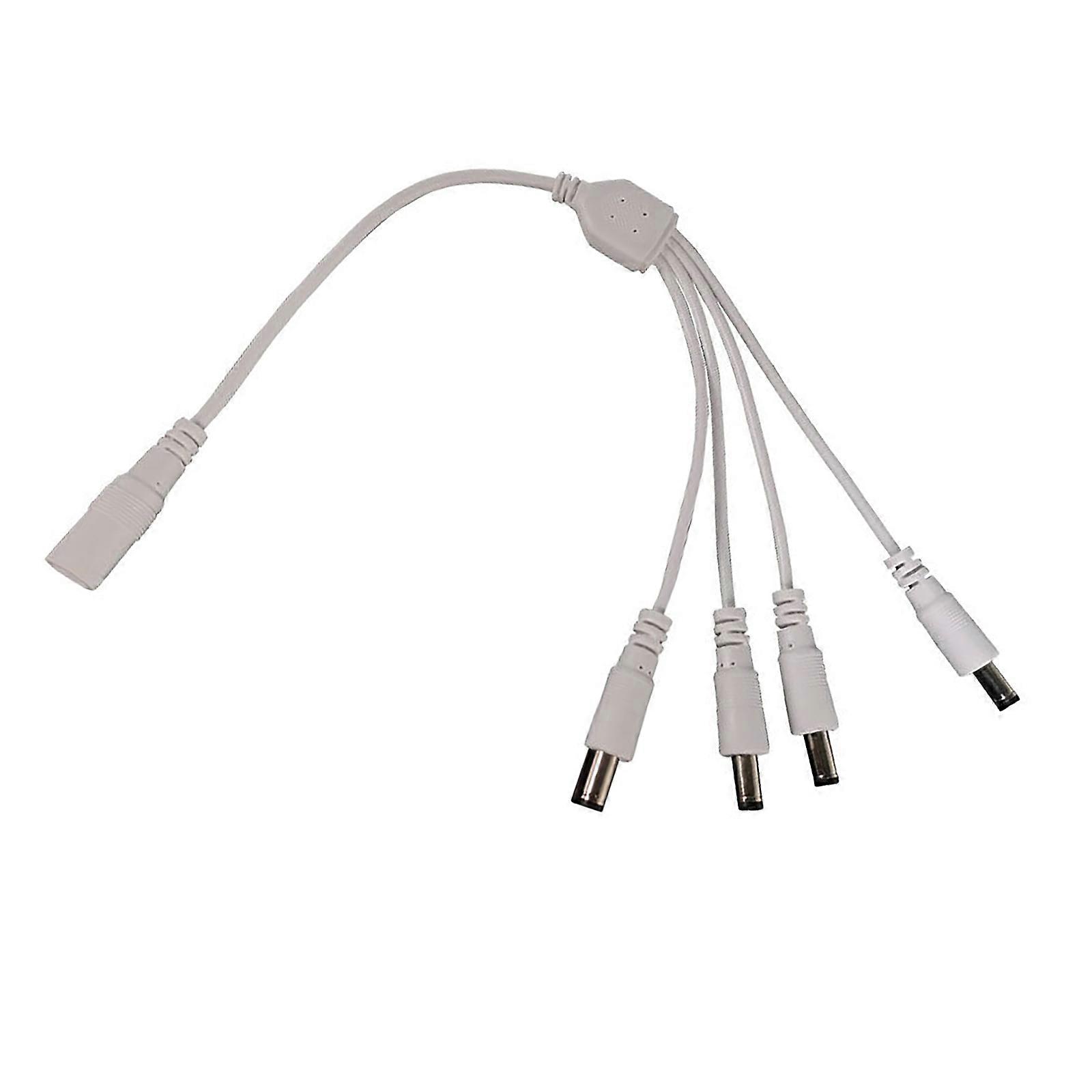 Flexible DC5.5mmx2.1mm Y Splitter Cable for LED,CCTV Camera,Car,Monitors,Electronics Efficient Power Cord 11.81in Multicolor