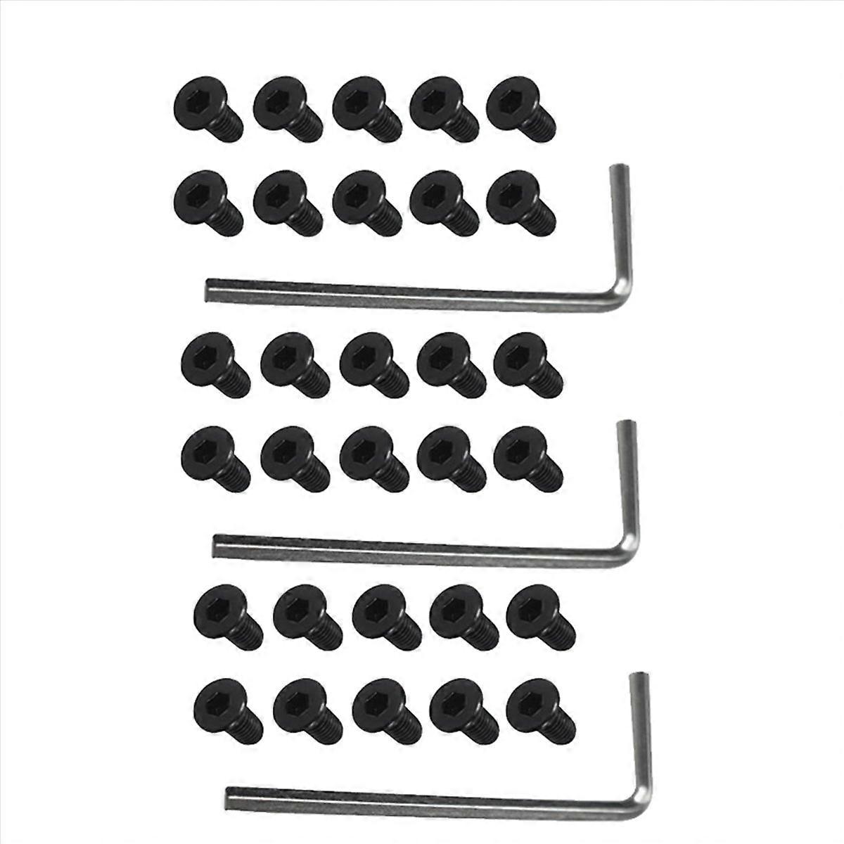 30Pcs Scooter Handlebar Front Fork Tube Screws with Hexagon Handle Replacement Parts Kits for M365 E