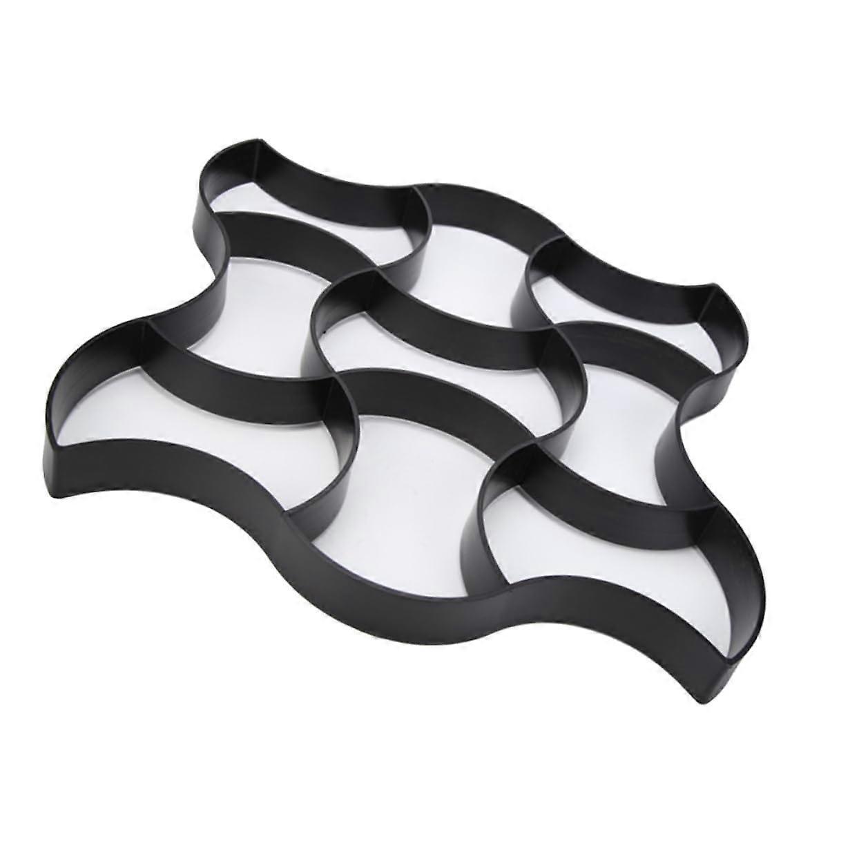 Garden Path Paving Mold Plastic Walkway Maker Tool for DIY Concrete Stepping Stones