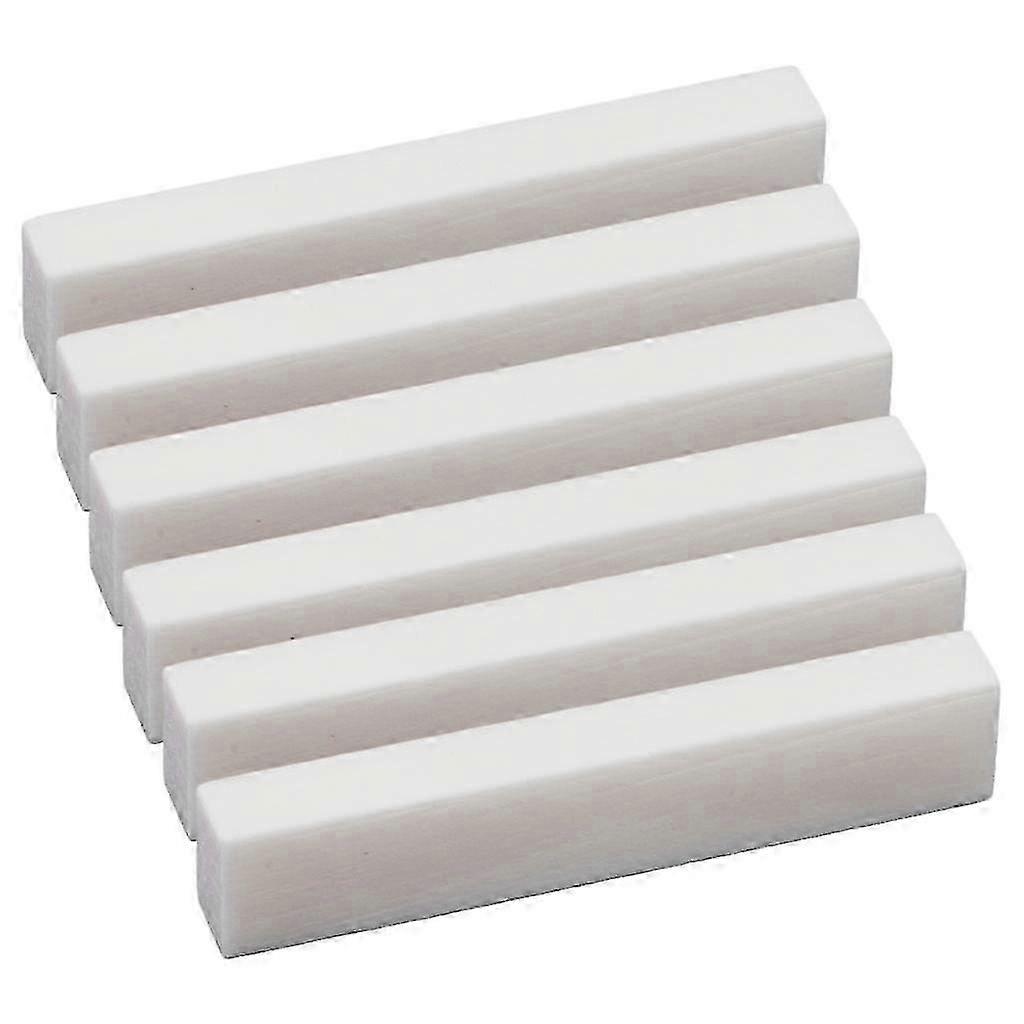 Handmade guitar nuts compatible with DIY - 6pcs luthier bone nut blanks