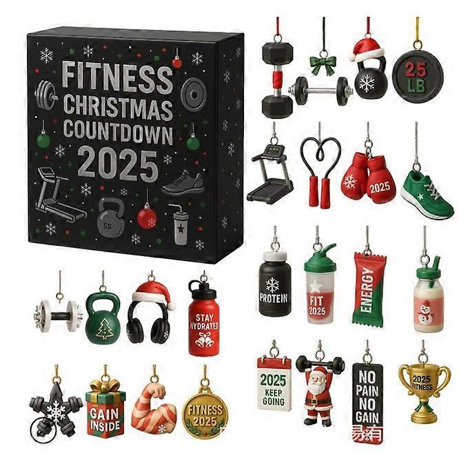 Gym Advent Calendar, Christmas Countdown Calendar, Custom Gym Countdown Calendar