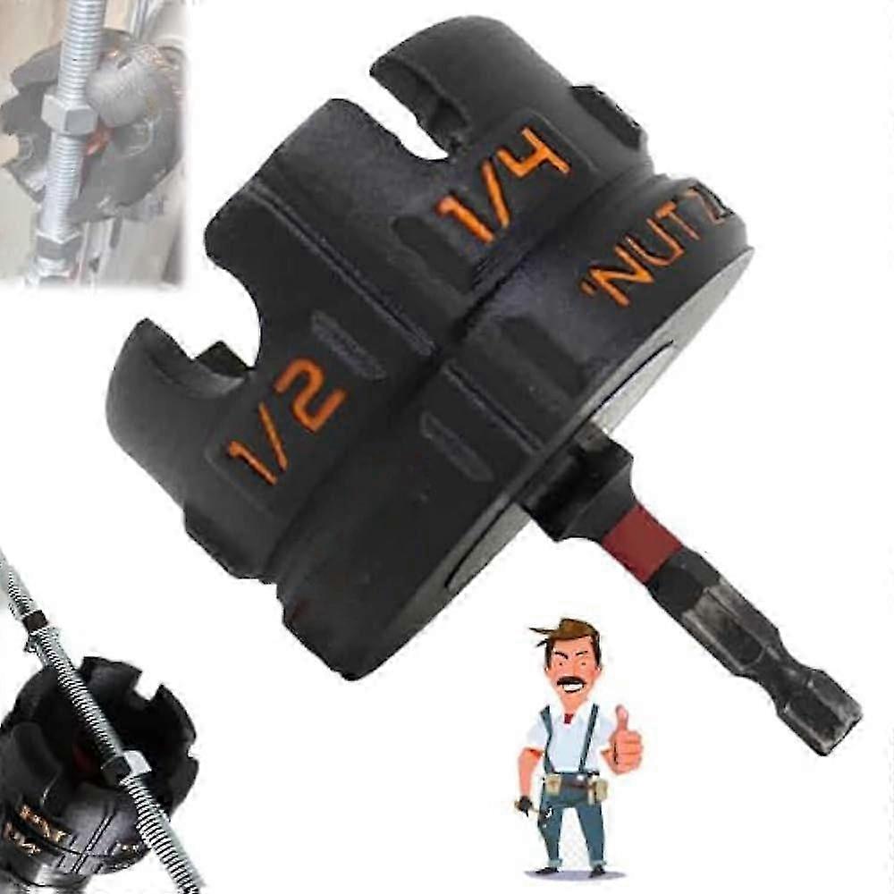 Nut Zipper Drill Attachment Socket Bit Adapter For Fast Bolt Removal And Automotive Repairs