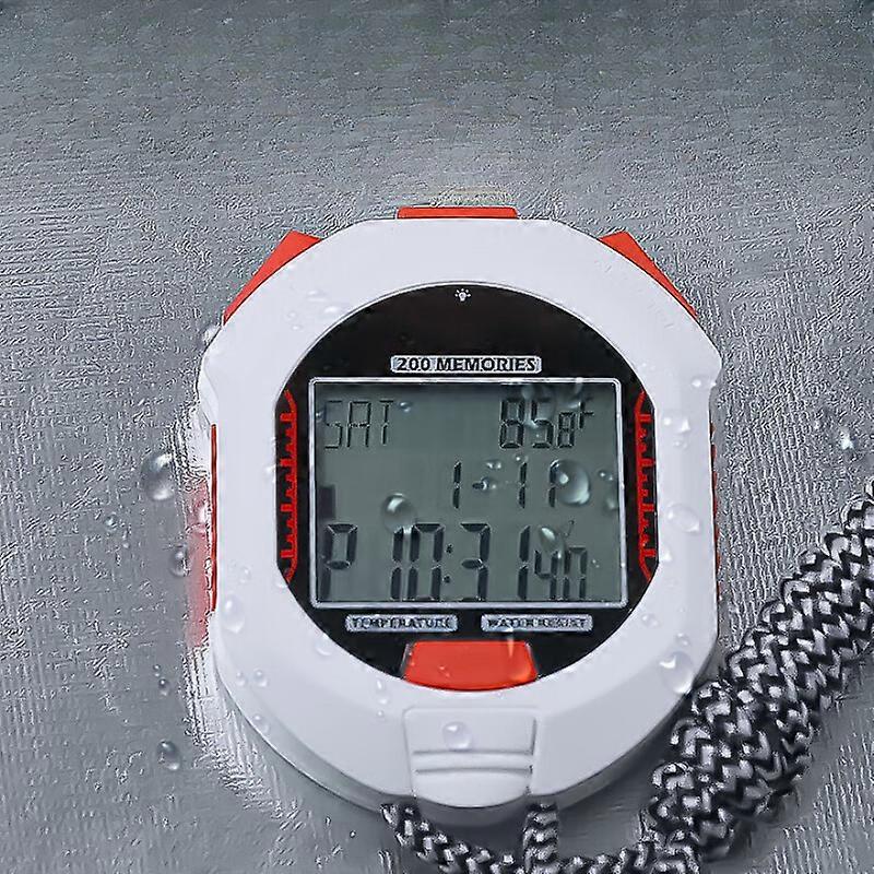 Fitness Electronic Stopwatch, Dedicated Electronic Timer, Backlit Display Screen Competition Specific Electronic Stopwatch