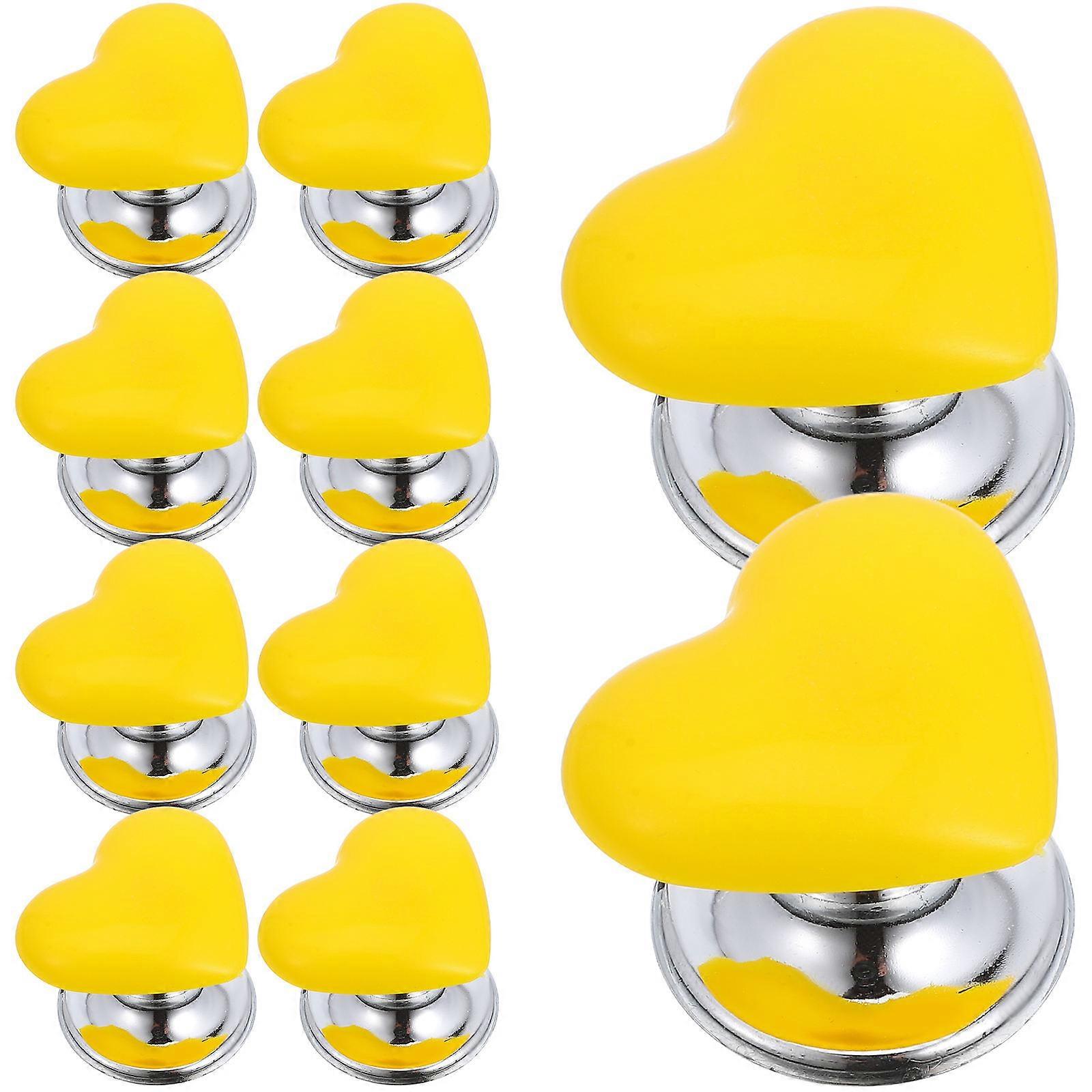 Heart Shaped Toilet Button Pusher for Toilet Flush with 10Pcs