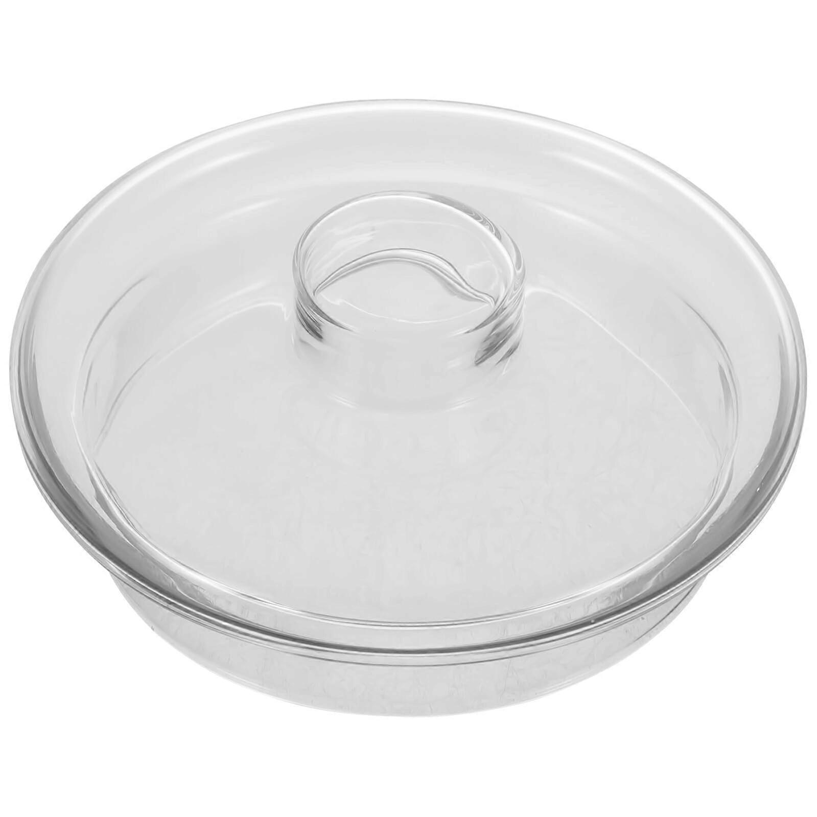 Glass Teapot Lid Replacement Round Cover with Smooth Edges for Home Camping Tea Freshness
