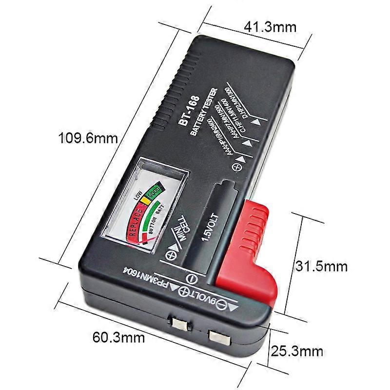 1Pcs BT-168 BT-168D Digital Battery Tester LCD Display AA/AAA/C/D/9V/1.5V Button Cell Battery Capacity Check Detector