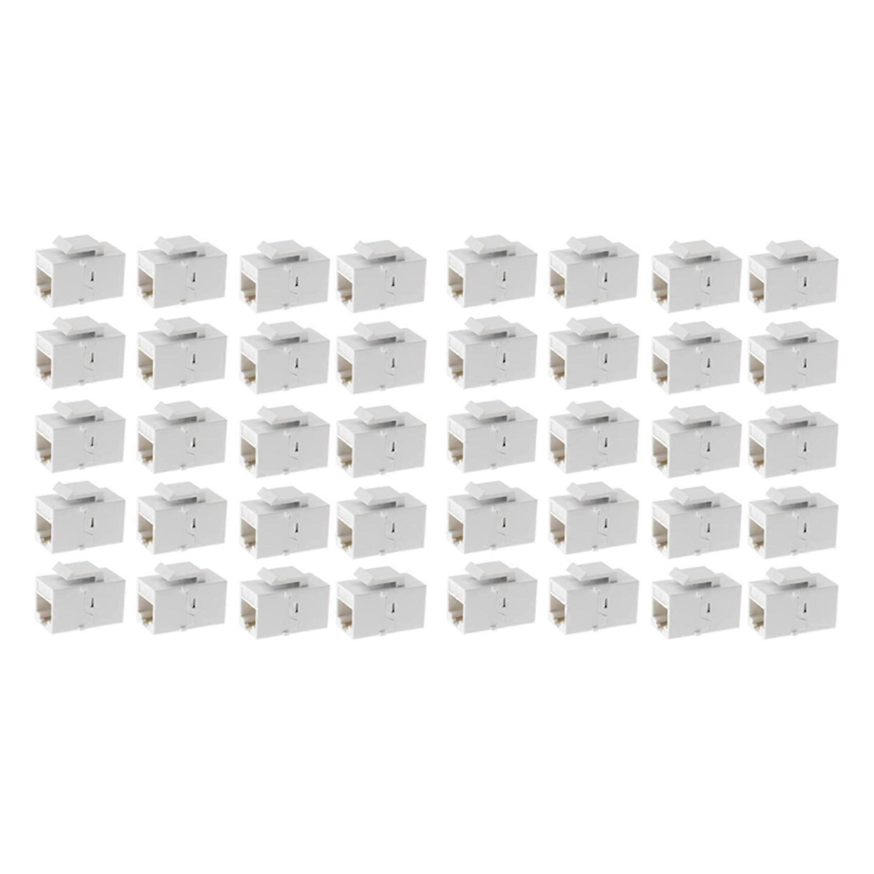 Ethernet Keystone Coupler, 40Pack Cat6 RJ45 Keystone Jack Inline Female Connectors