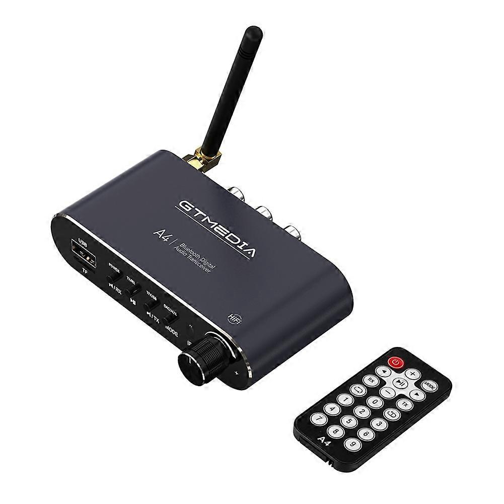 GTMEDIA A4 Bluetooth 5.1 Receiver Wireless Audio Adapter with RCA, 3.5mm Jack, SBC/AAC Decoding for TV, Car