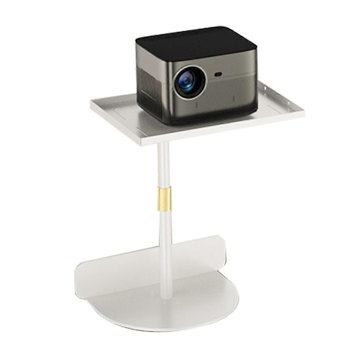 Adjustable Projector Stand Multi-Angle Support Tray White