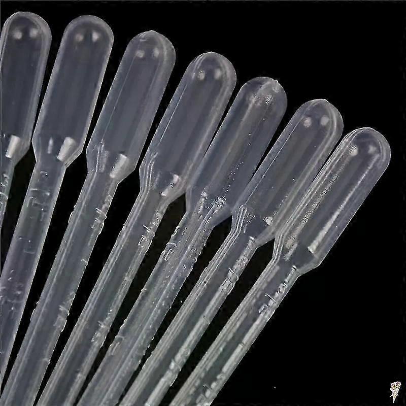 10/20/100pcs 2/3ml Laboratory Tools Plastic Disposable Graduated Pasteur Pipette Dropper Polyethylene Makeup Tools