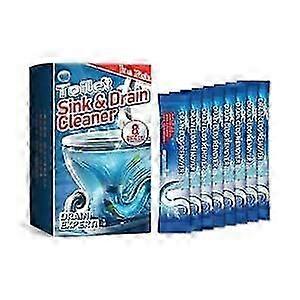 Powerful Toilet Clog Remover & Odor Control - 8 Pack, Easy & Long-Lasting Pipe Cleaning