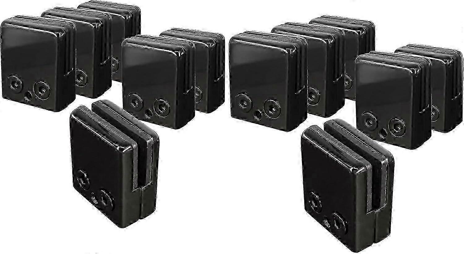 Glass holder clips for handrail balustrade