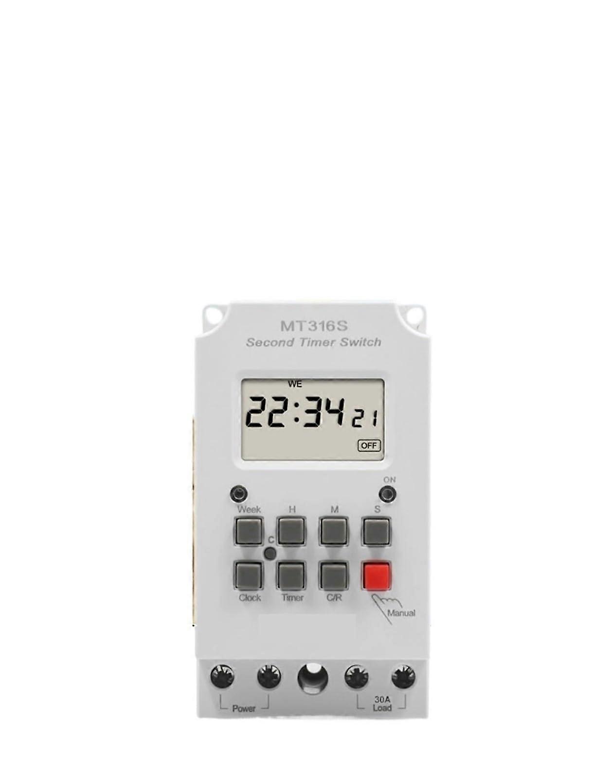 Digital Time Switch 30A 12V Programmable Timer for Accurate Scheduling and Energy Saving