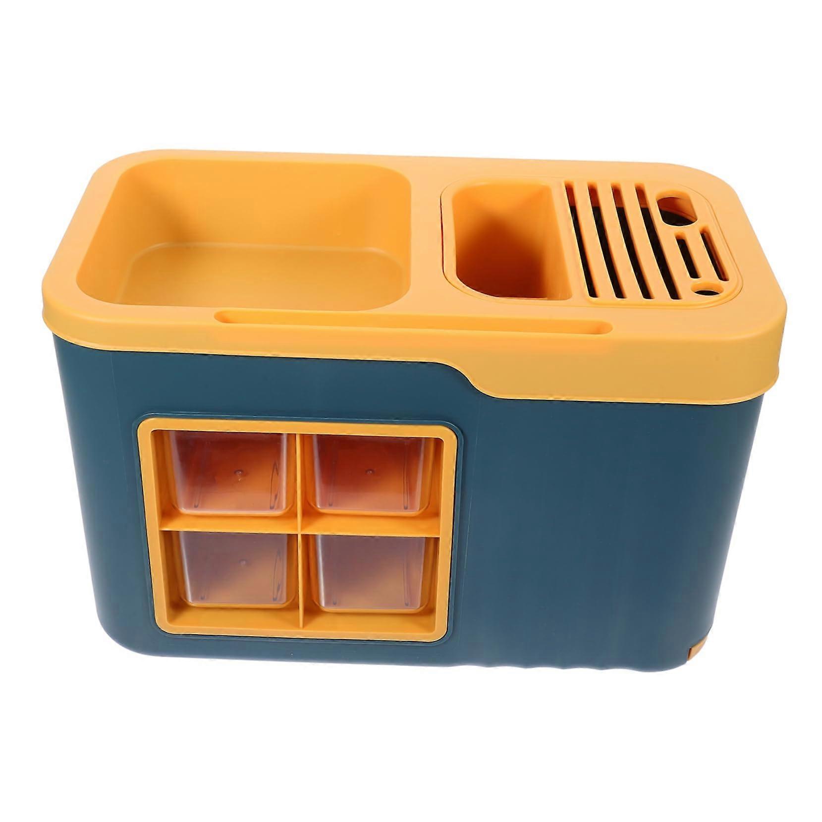 Spice Rack Organizer with Containers for Kitchen Countertop SpaceSaving Durable Plastic Storage